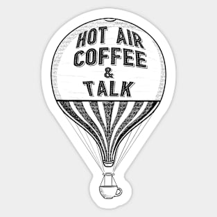 Hot Air Coffee & Talk Sticker